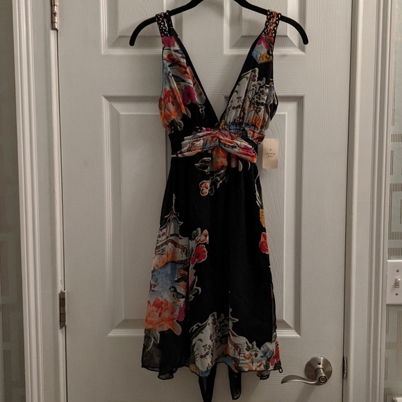 Forever 21 Dresses & Skirts - NWT Forever 21 S Black floral chiffon dress